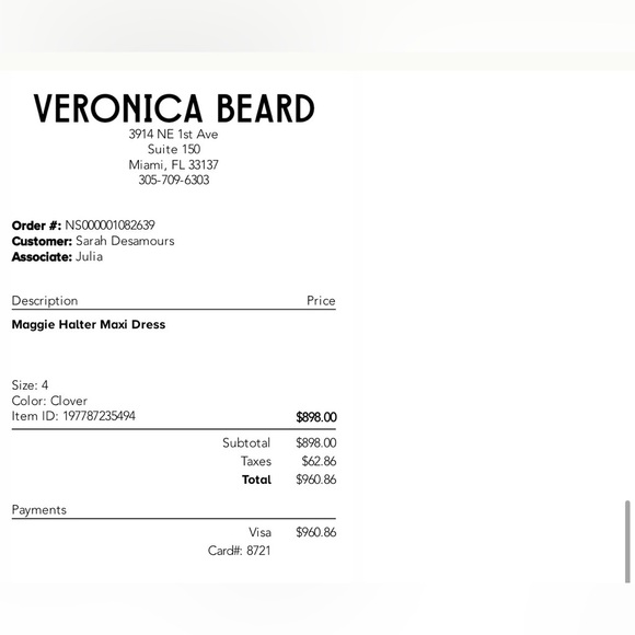 Veronica Beard Strapless Green Dress - Picture 3 of 3